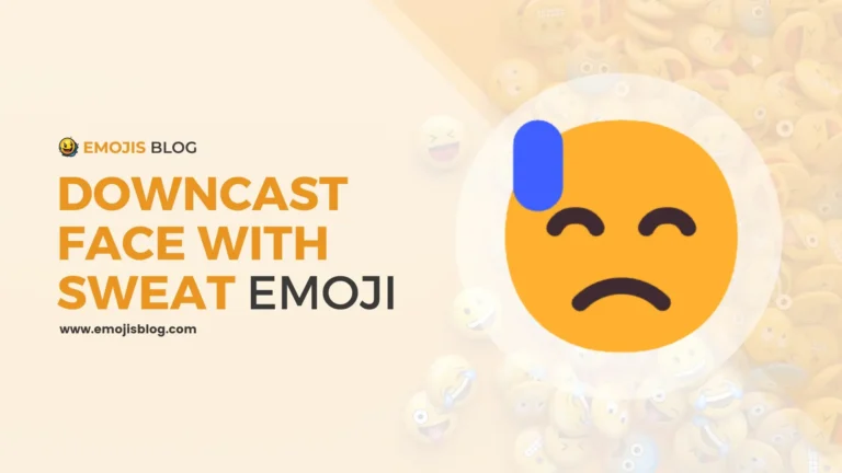 Downcast Face With Sweat Emoji 😓
