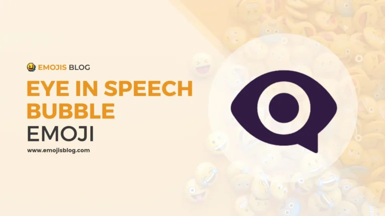 Eye In Speech Bubble Emoji 👁️‍🗨️