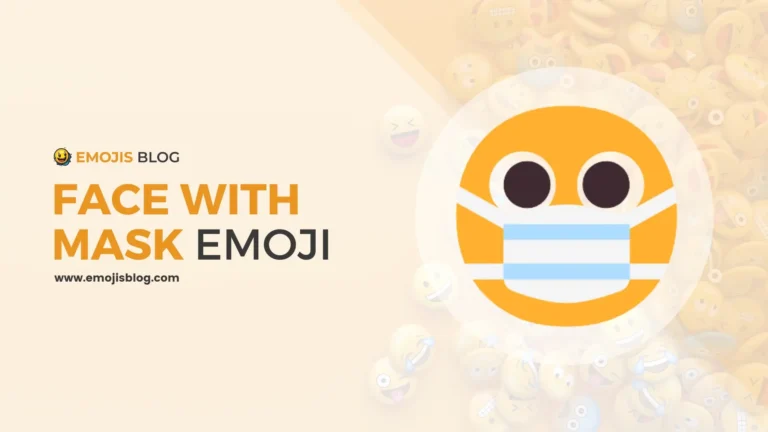 Face With Mask Emoji 😷