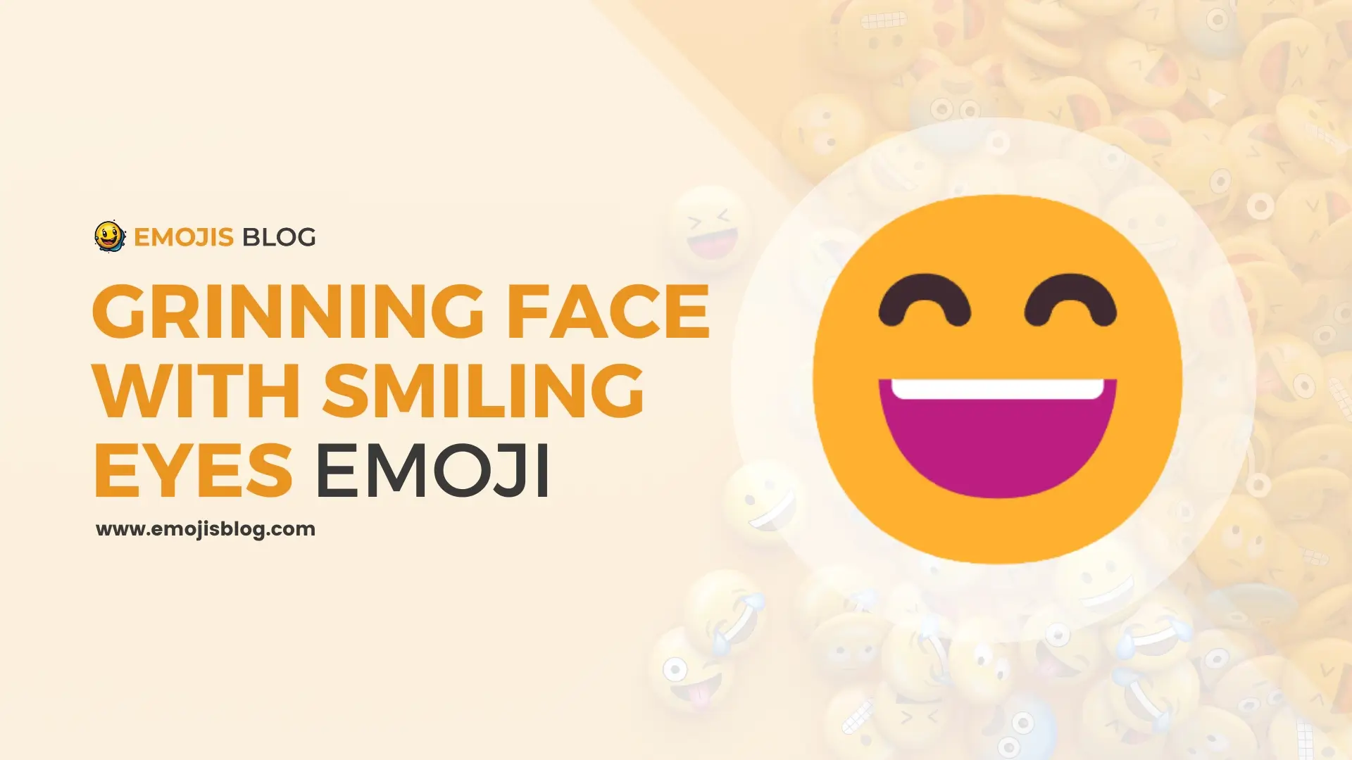 Grinning Face With Smiling Eyes Emoji 😄