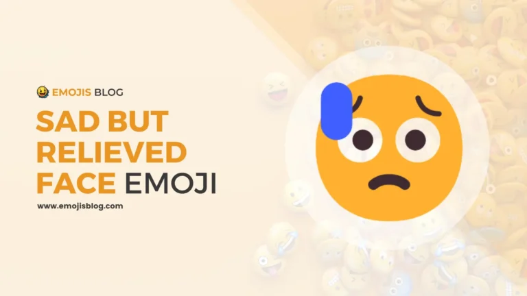Sad But Relieved Face Emoji 😥
