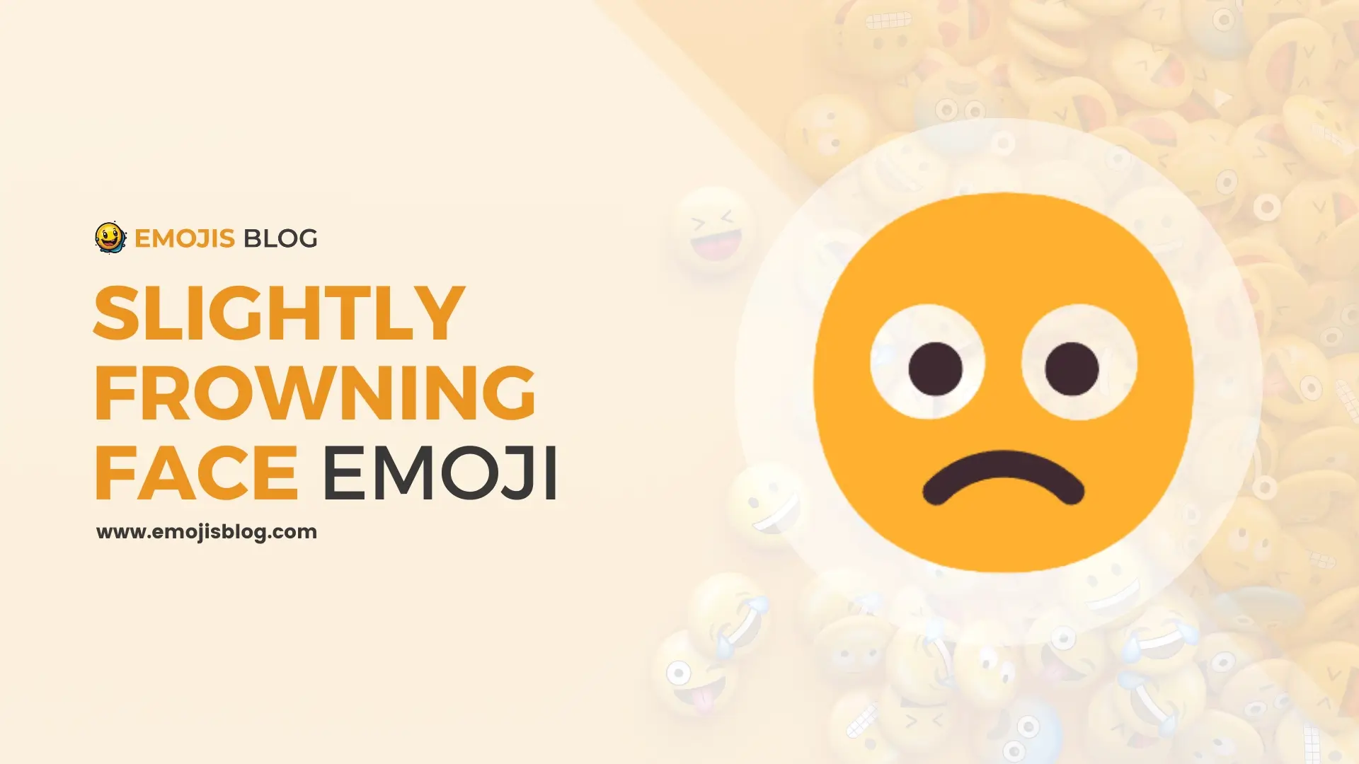 Slightly Frowning Face Emoji 🙁