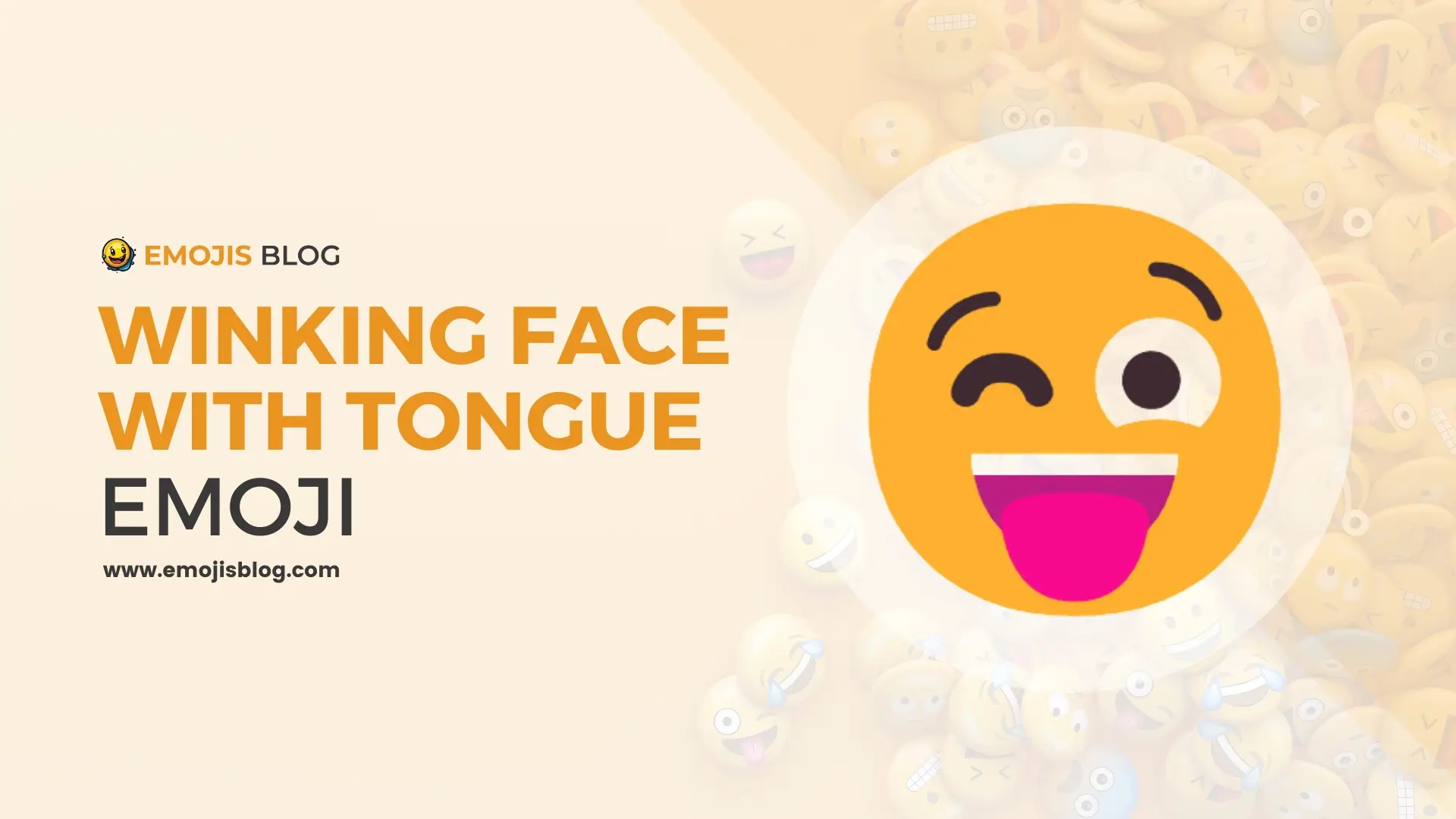 Winking Face With Tongue Emoji 😜