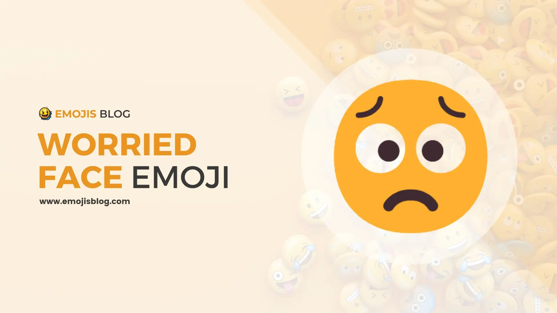 Worried Face Emoji 😟