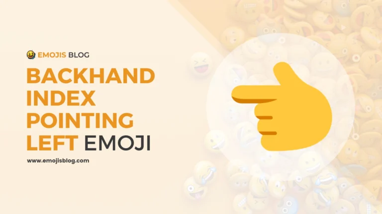 Backhand Index Pointing Left Emoji 👈