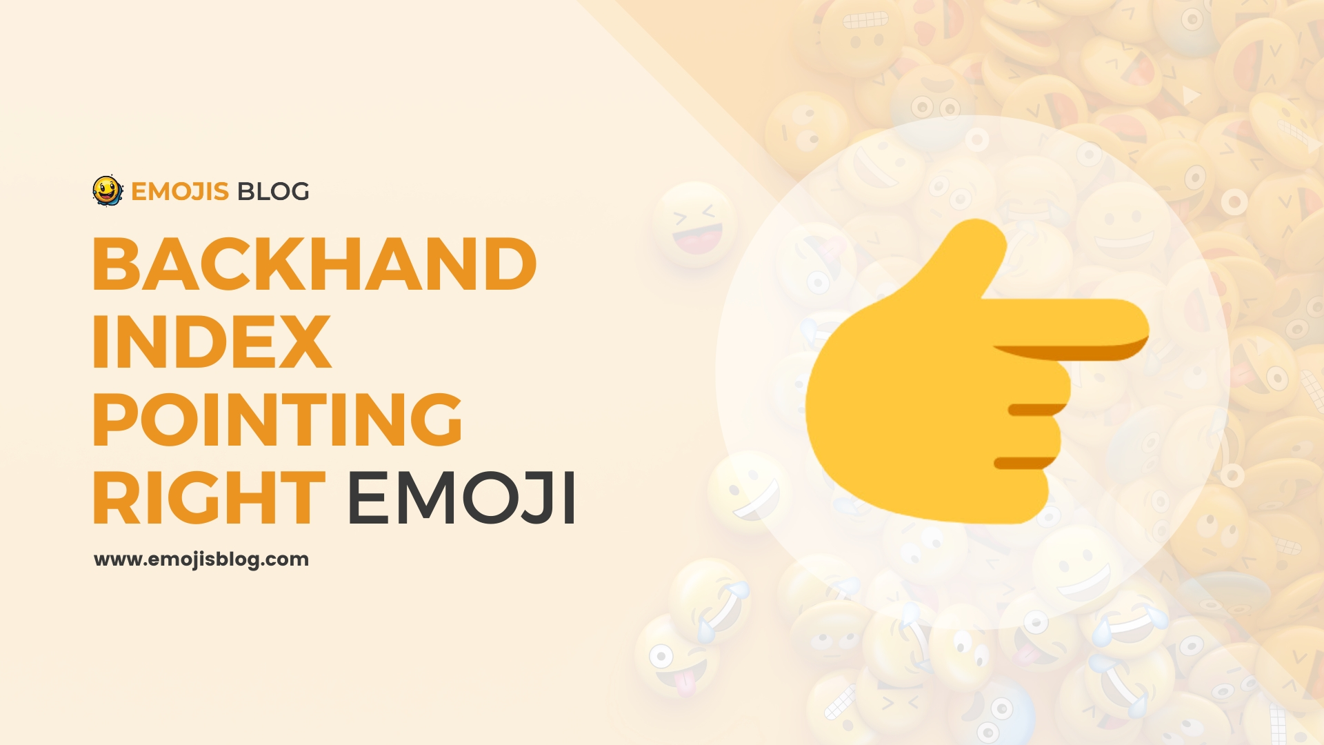 Backhand Index Pointing Right Emoji 👉