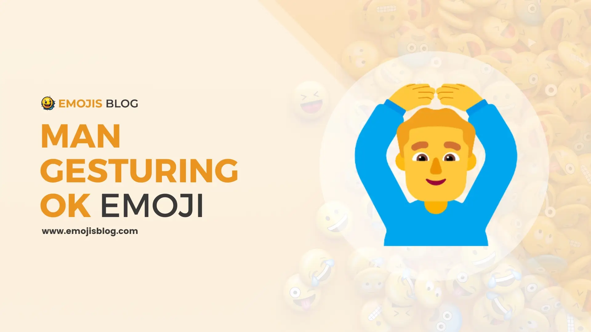 Man Gesturing Ok Emoji 🙆‍♂️