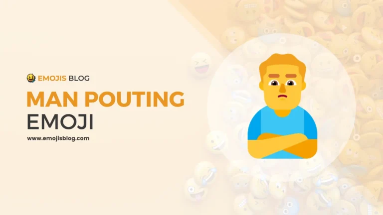 Man Pouting Emoji 🙎‍♂️