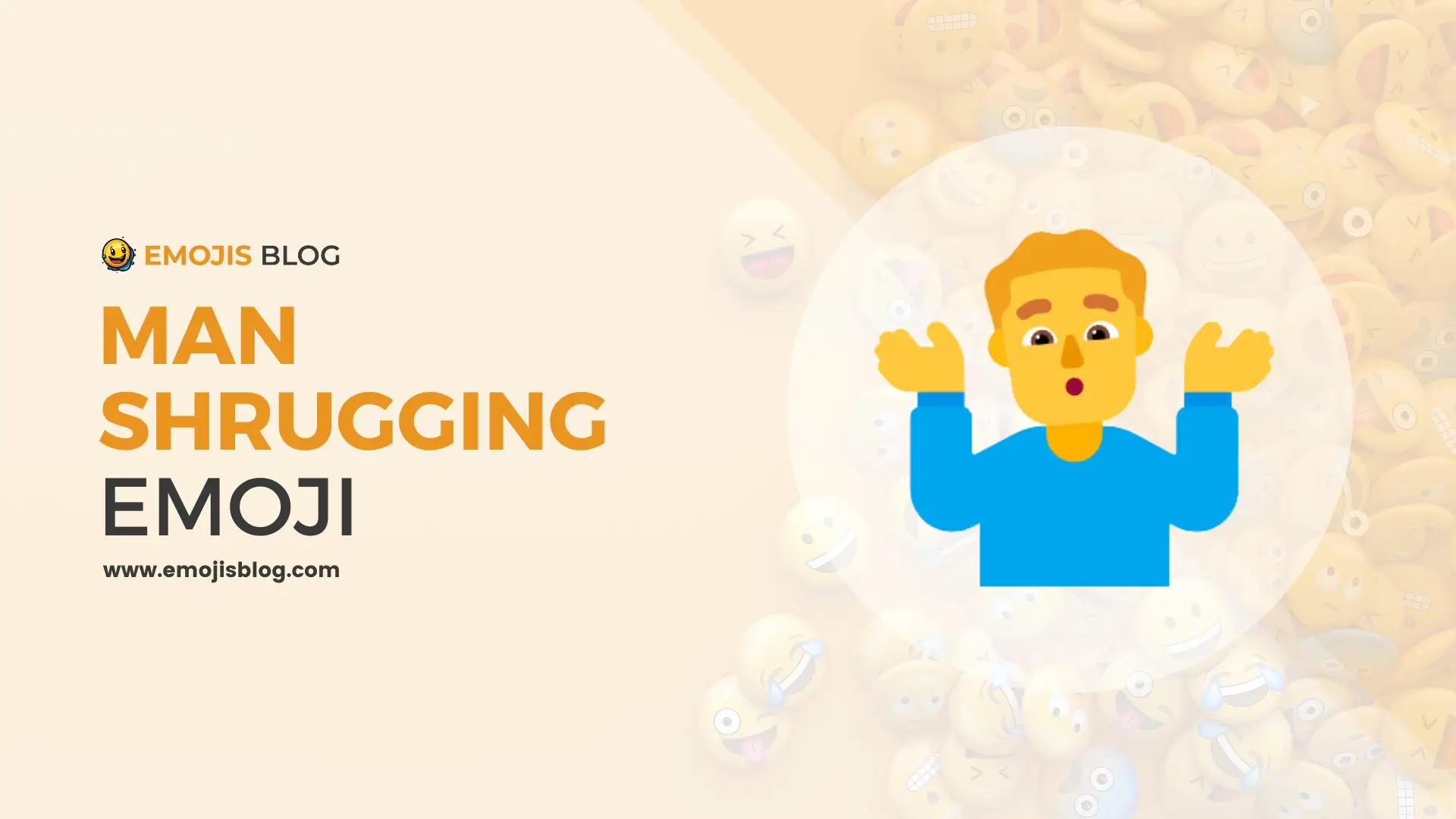 Man Shrugging Emoji 🤷‍♂️