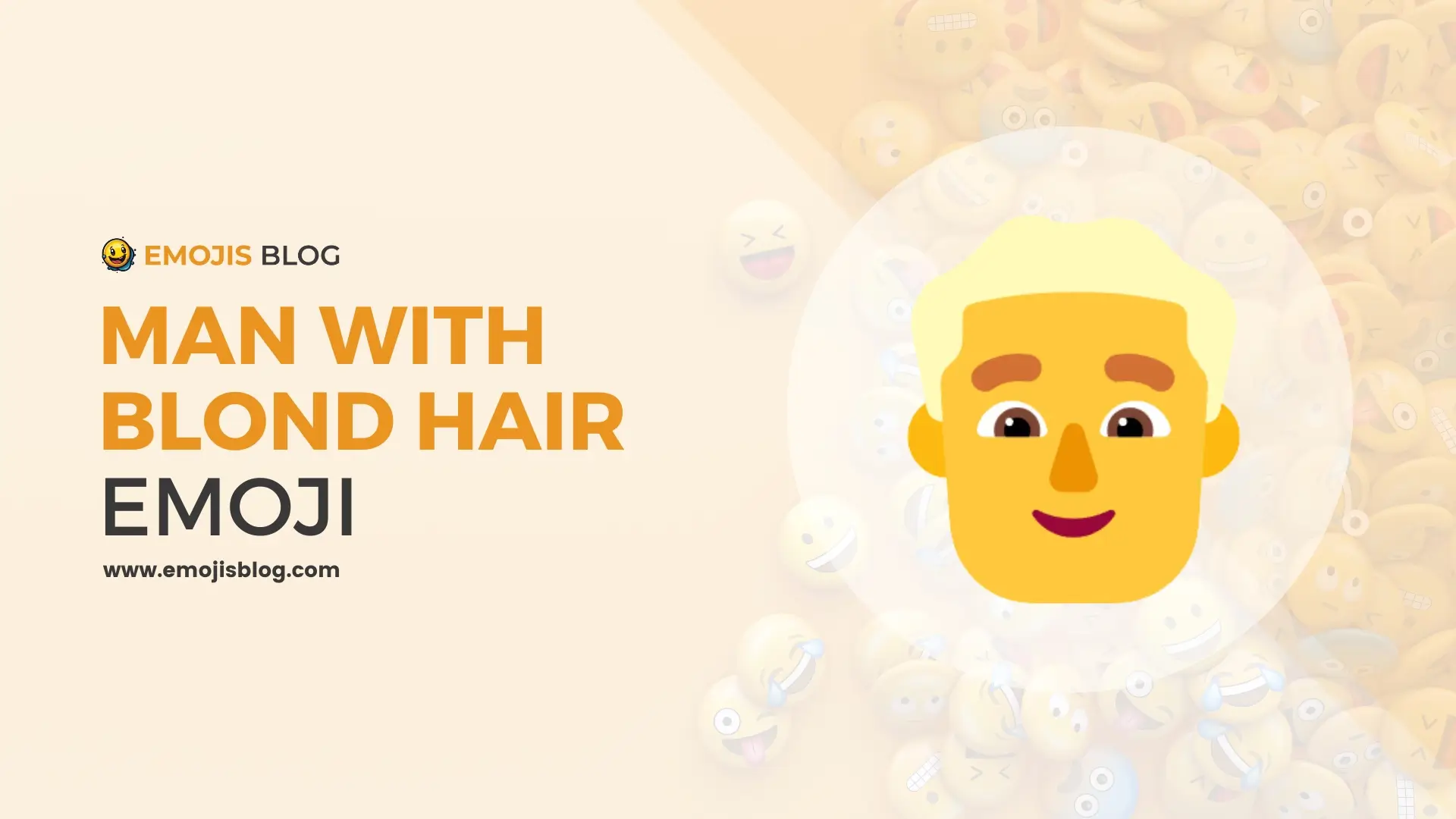 Man With Blond Hair Emoji