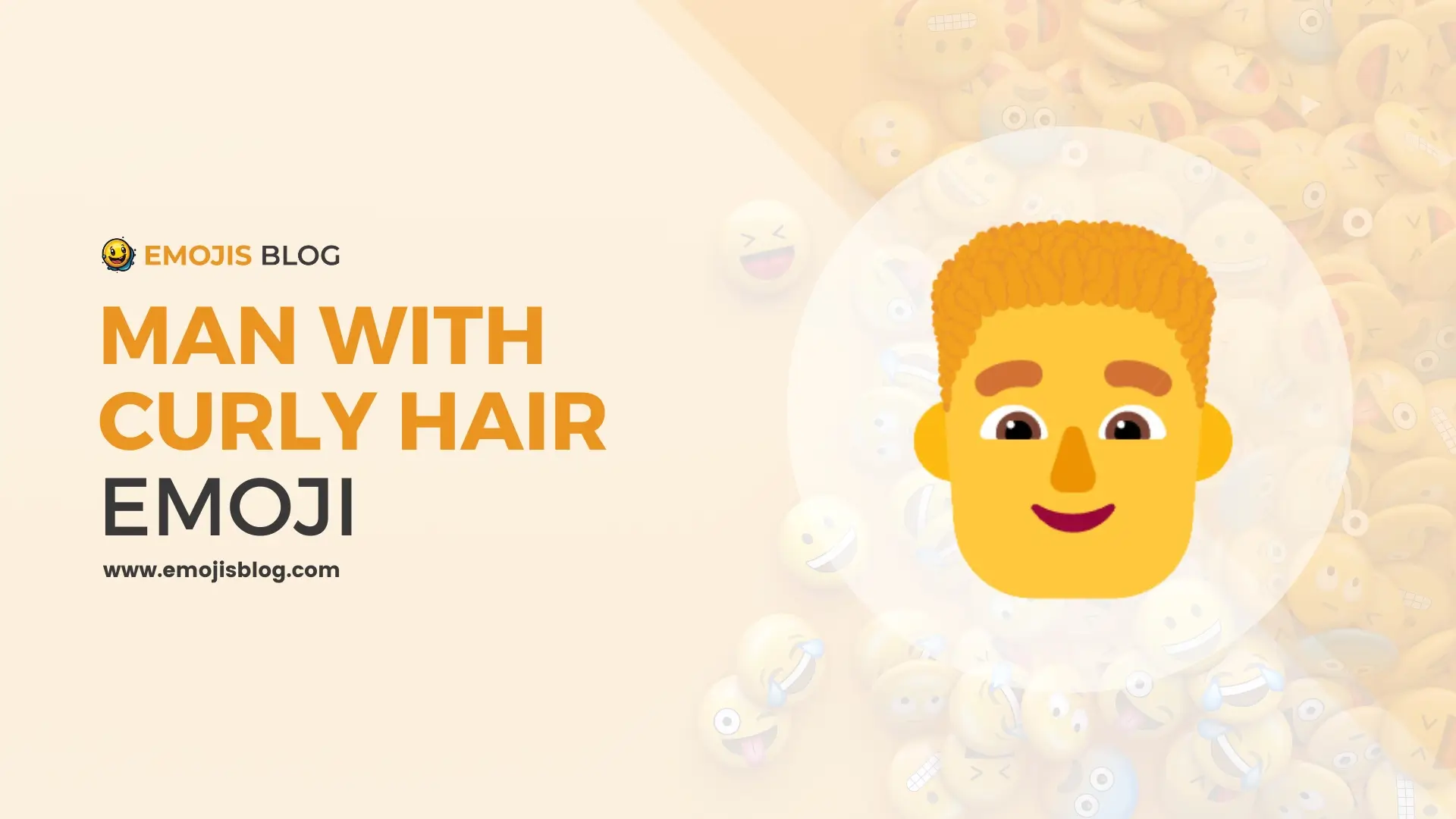 Man With Curly Hair Emoji