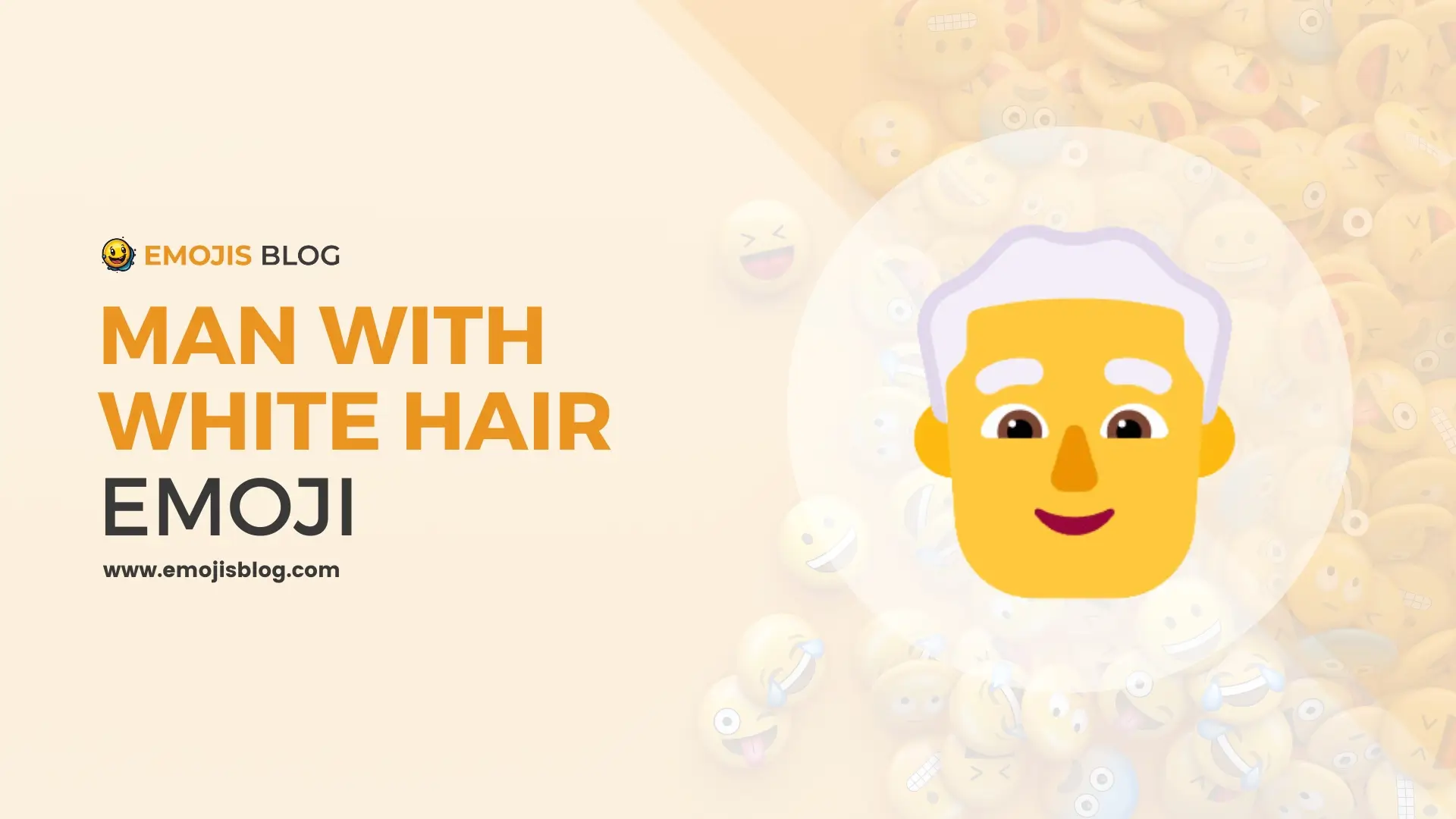 Man With White Hair Emoji