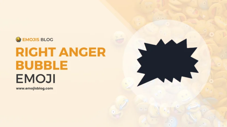 Right Anger Bubble Emoji 🗯