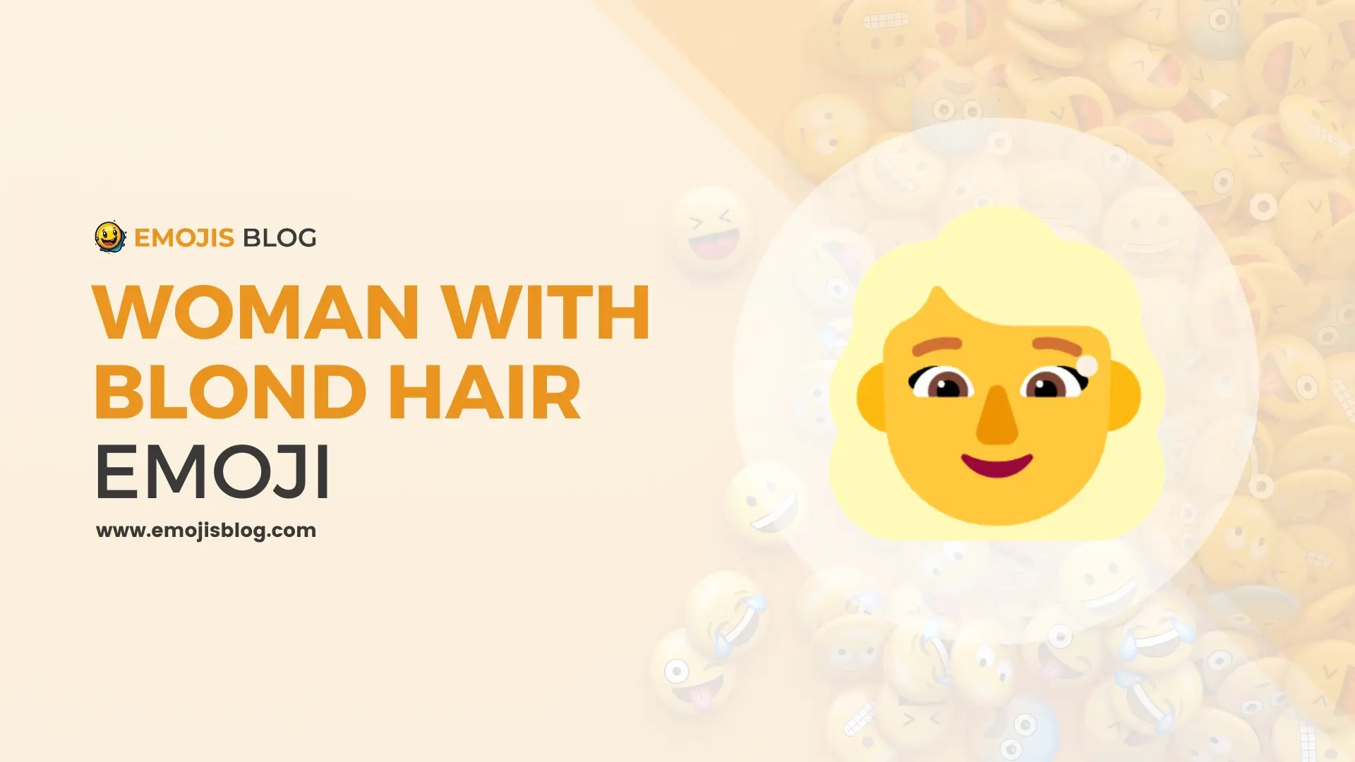 Woman With Blond Hair Emoji
