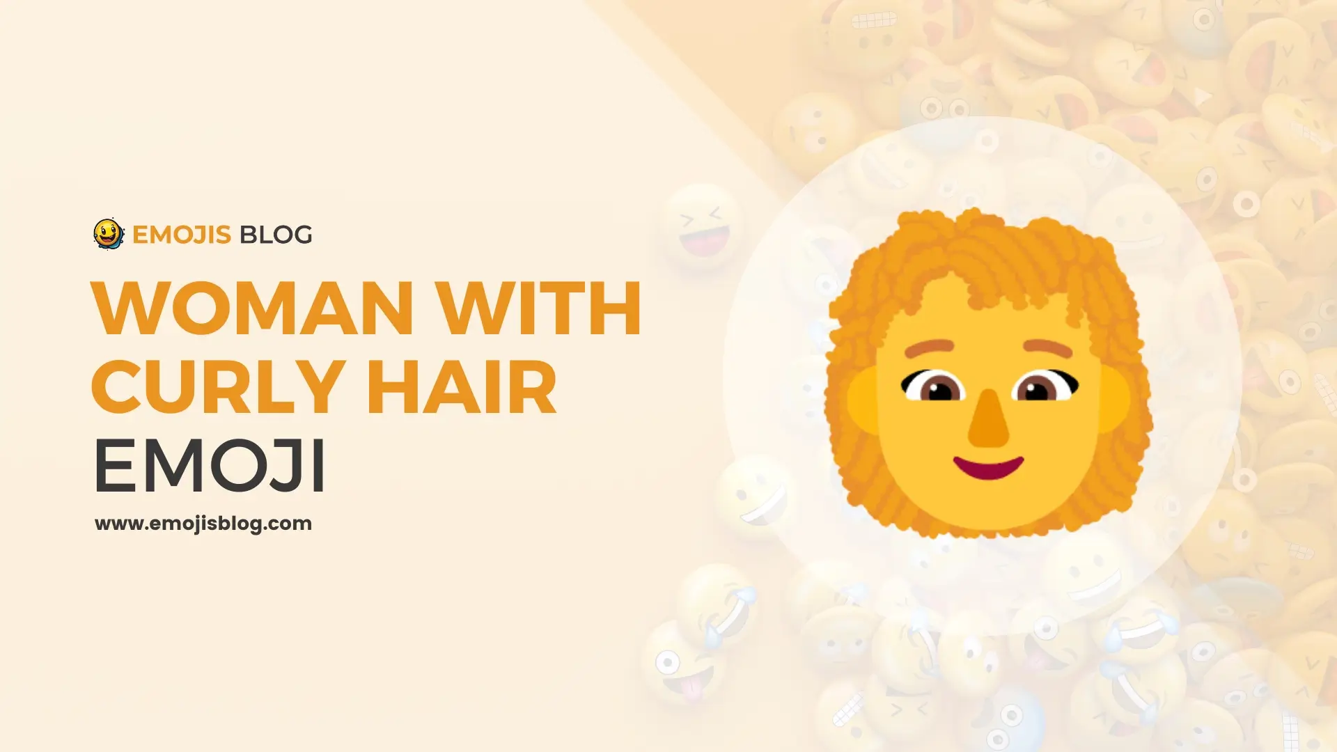 Woman With Curly Hair Emoji