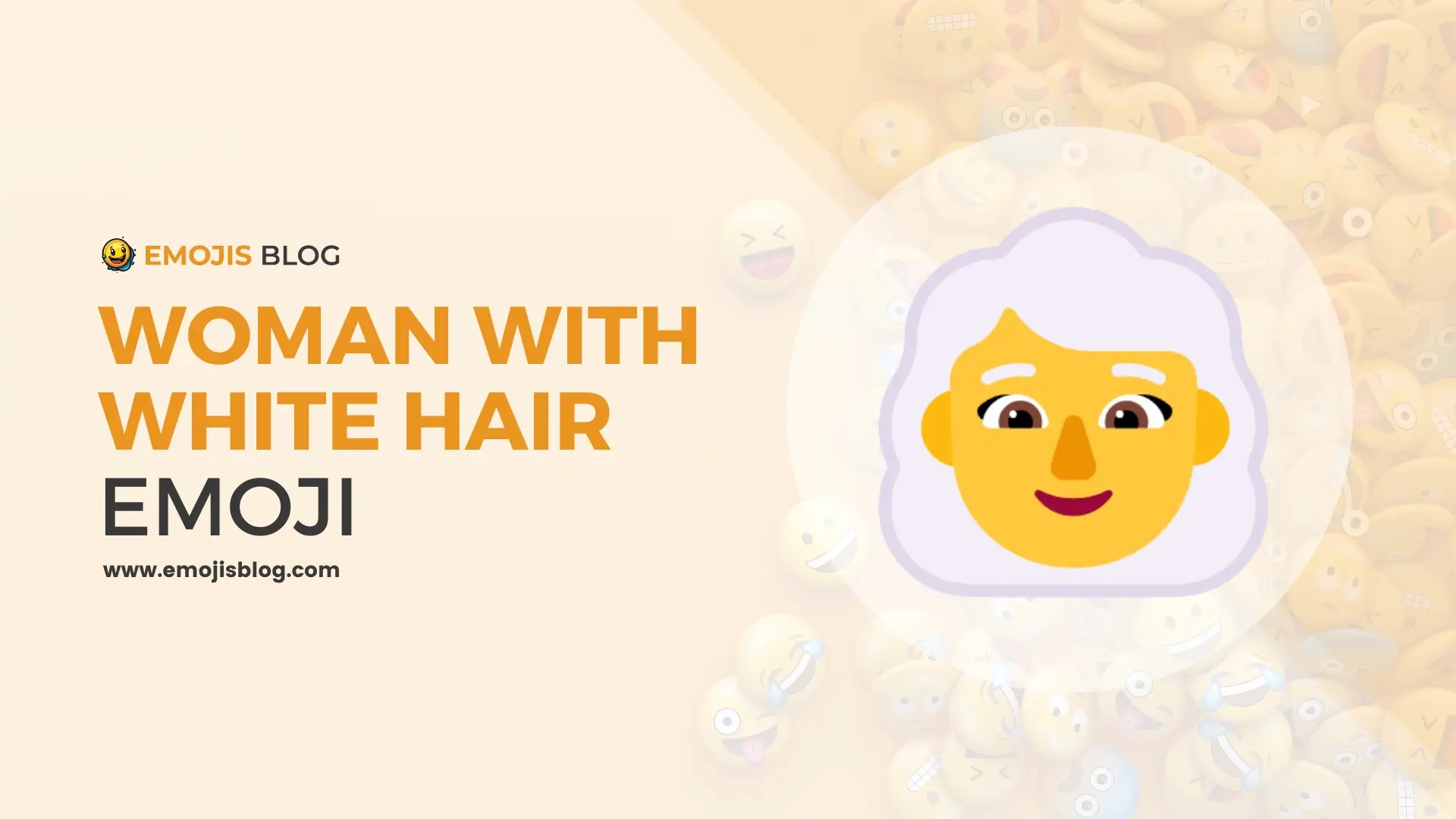 Woman With White Hair Emoji
