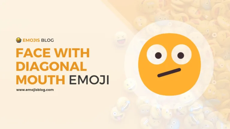 Face With Diagonal Mouth Emoji