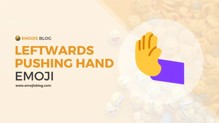 Leftwards Pushing Hand Emoji 🫷