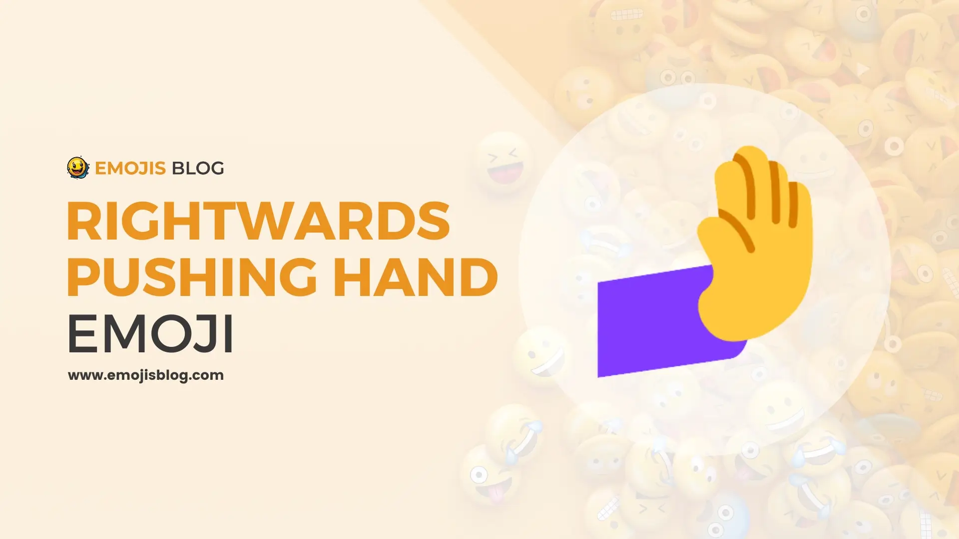 Rightwards Pushing Hand Emoji 🫸