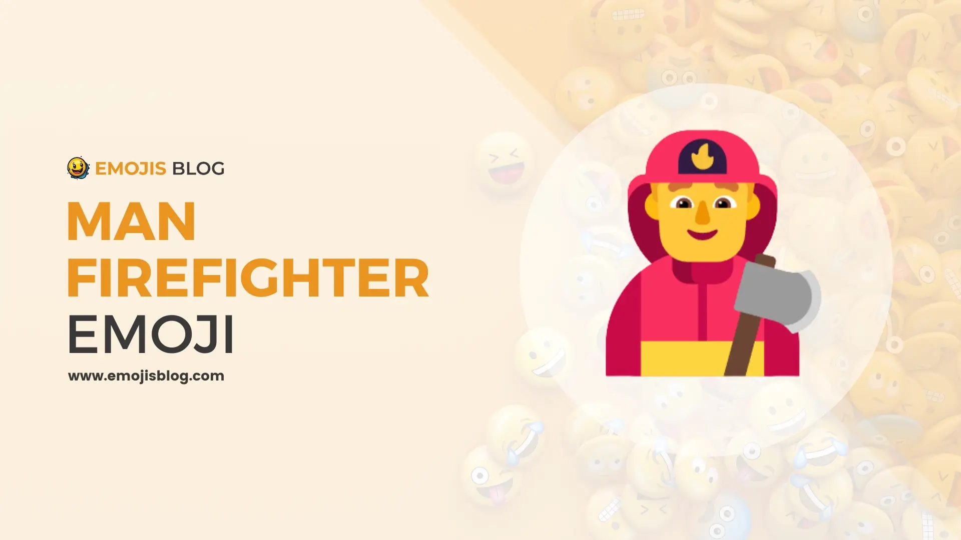 Man Firefighter Emoji