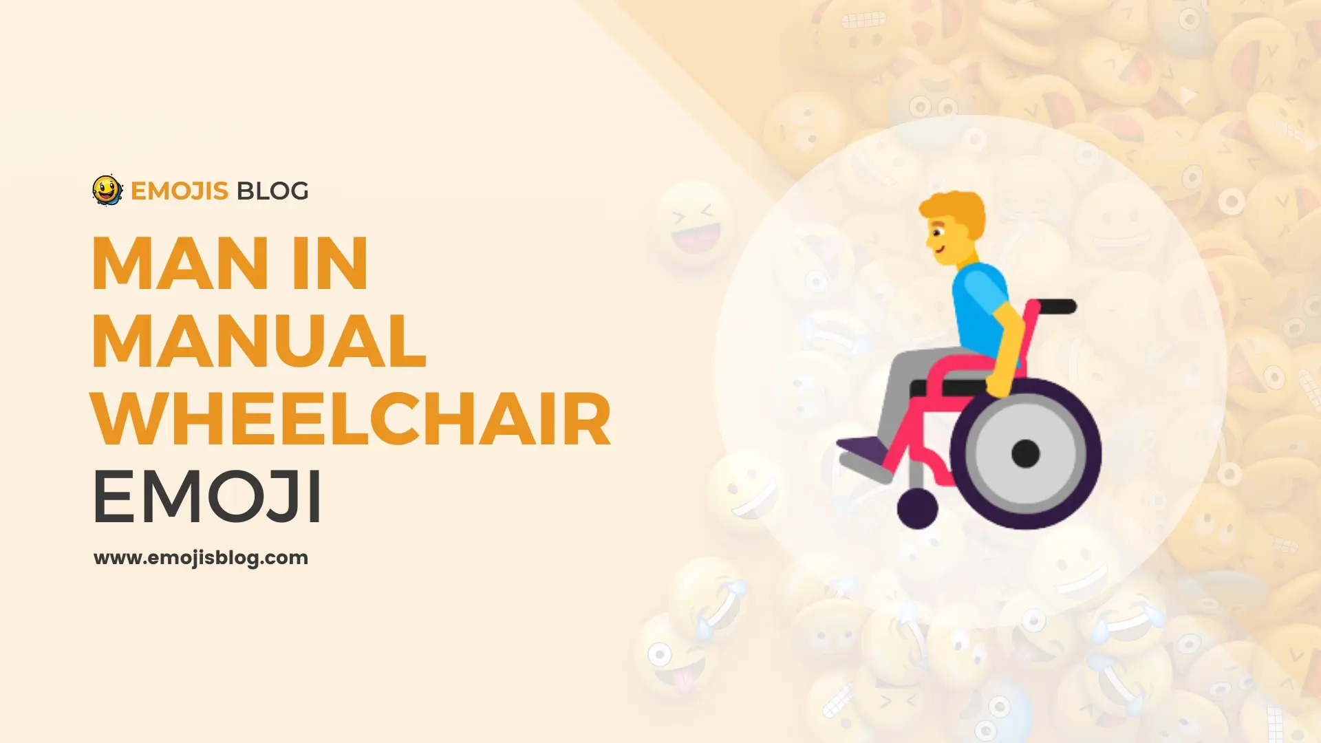 Man In Manual Wheelchair Emoji