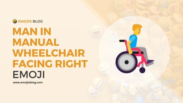 Man In Manual Wheelchair Facing Right Emoji