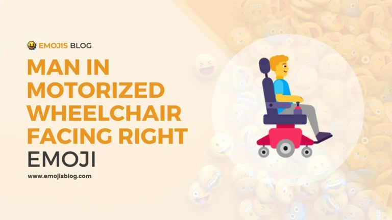Man In Motorized Wheelchair Facing Right Emoji