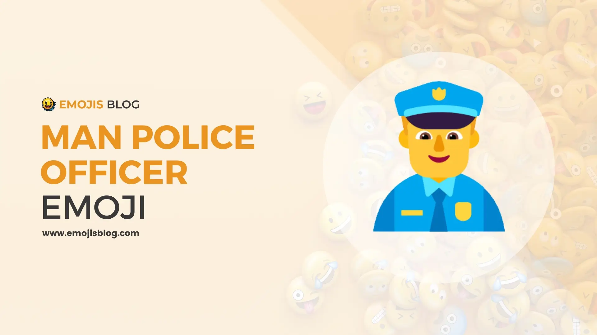 Man Police Officer Emoji