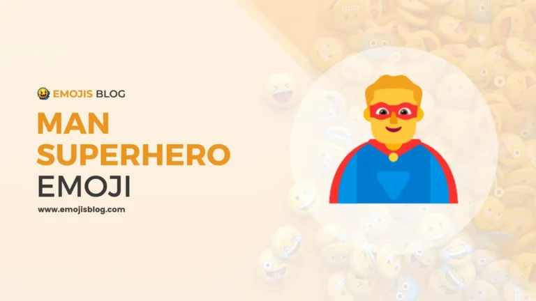 Man Superhero Emoji