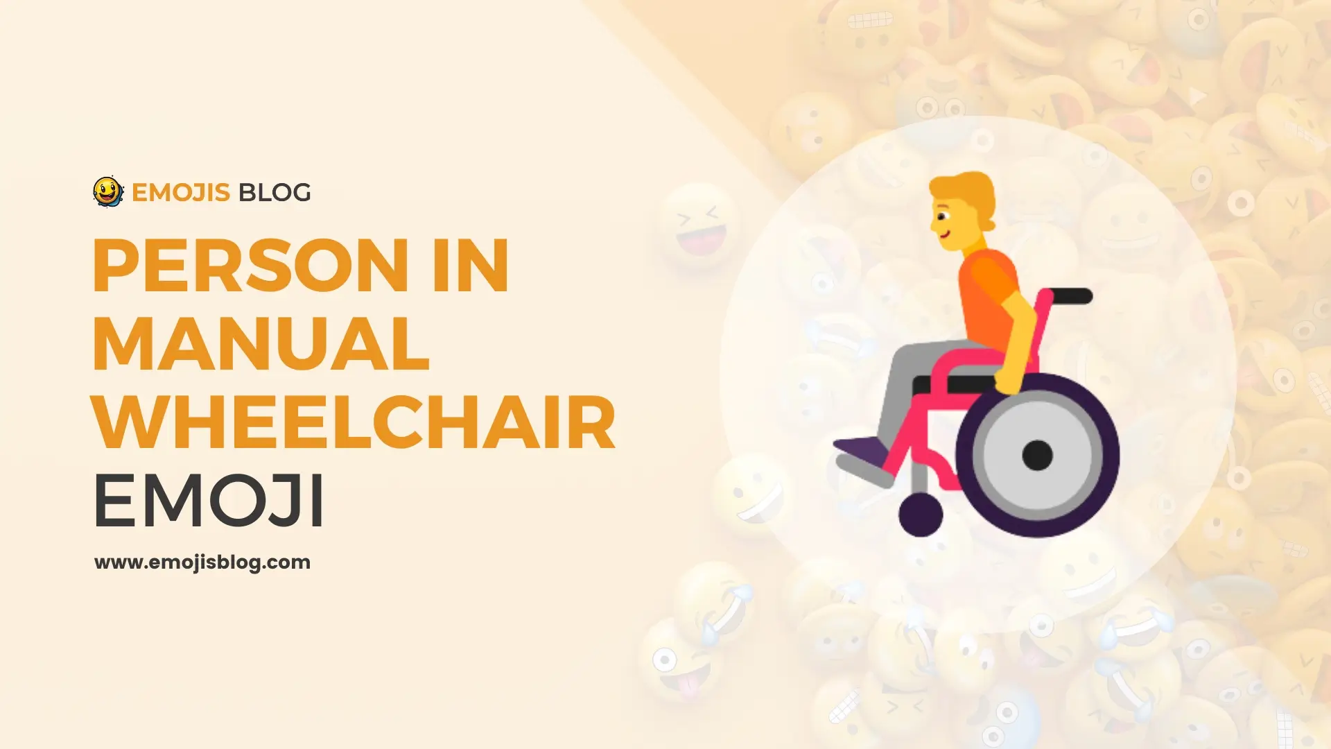 Person In Manual Wheelchair Emoji