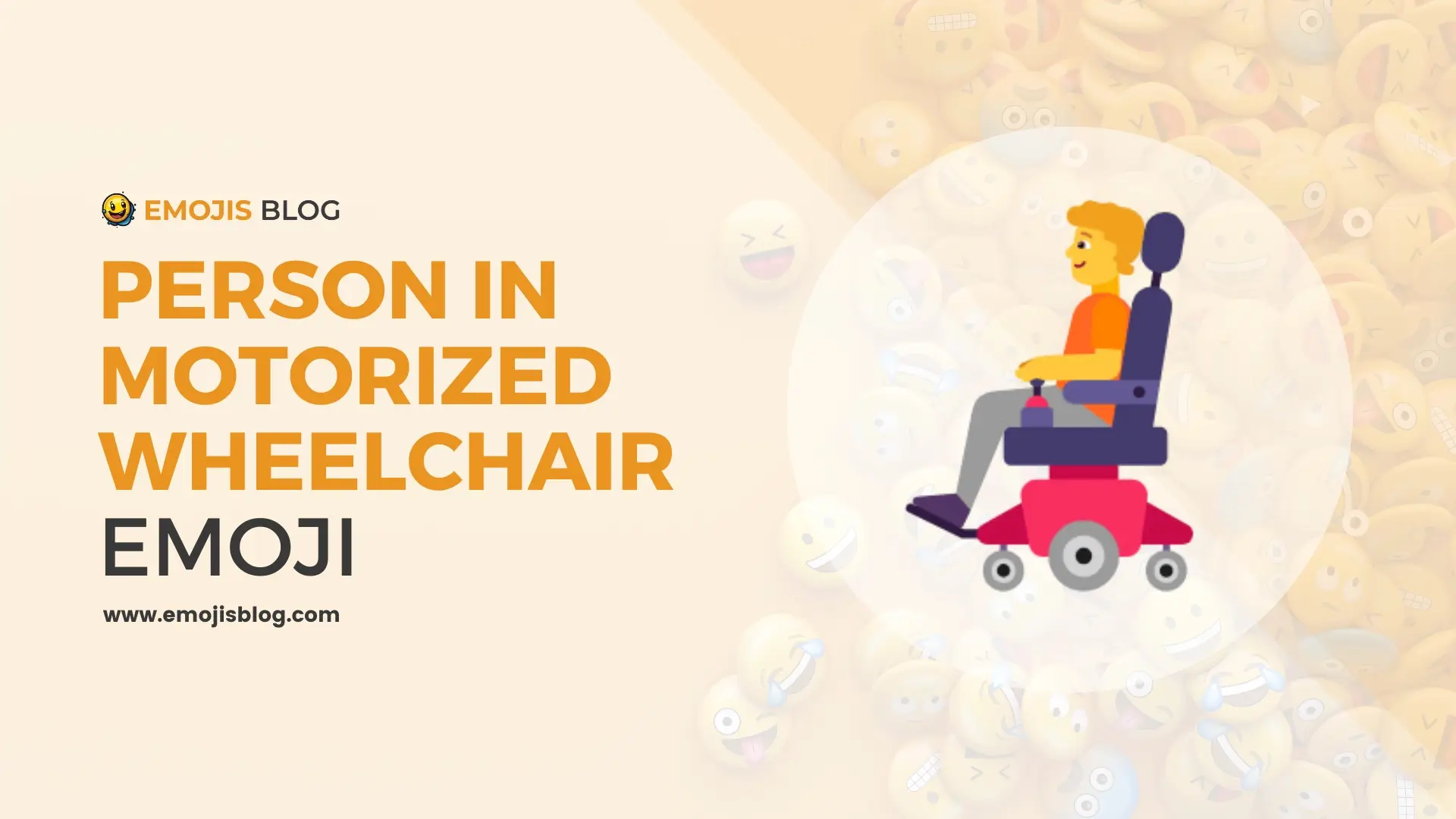 Person In Motorized Wheelchair Emoji