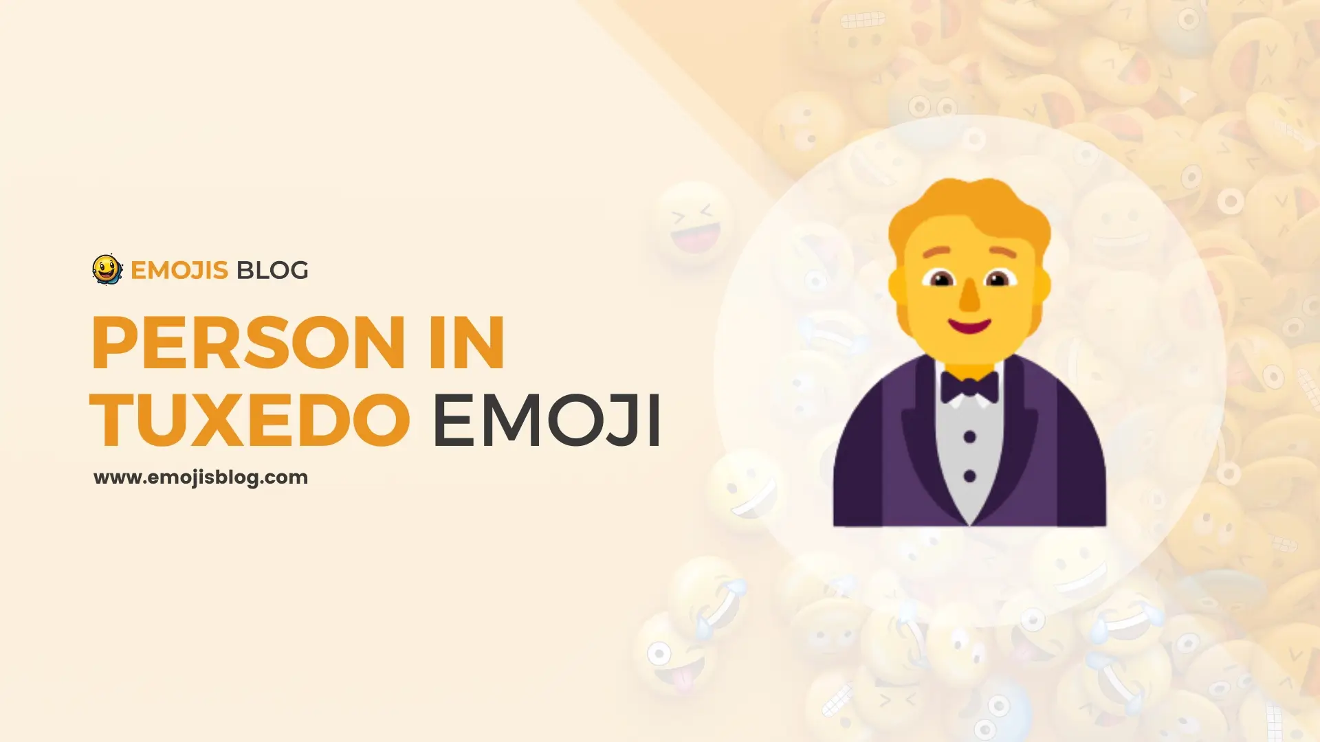 Person In Tuxedo Emoji