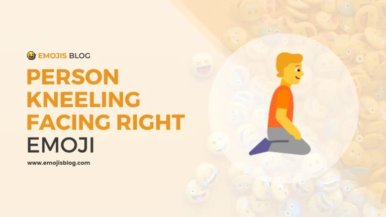 Person Kneeling Facing Right Emoji
