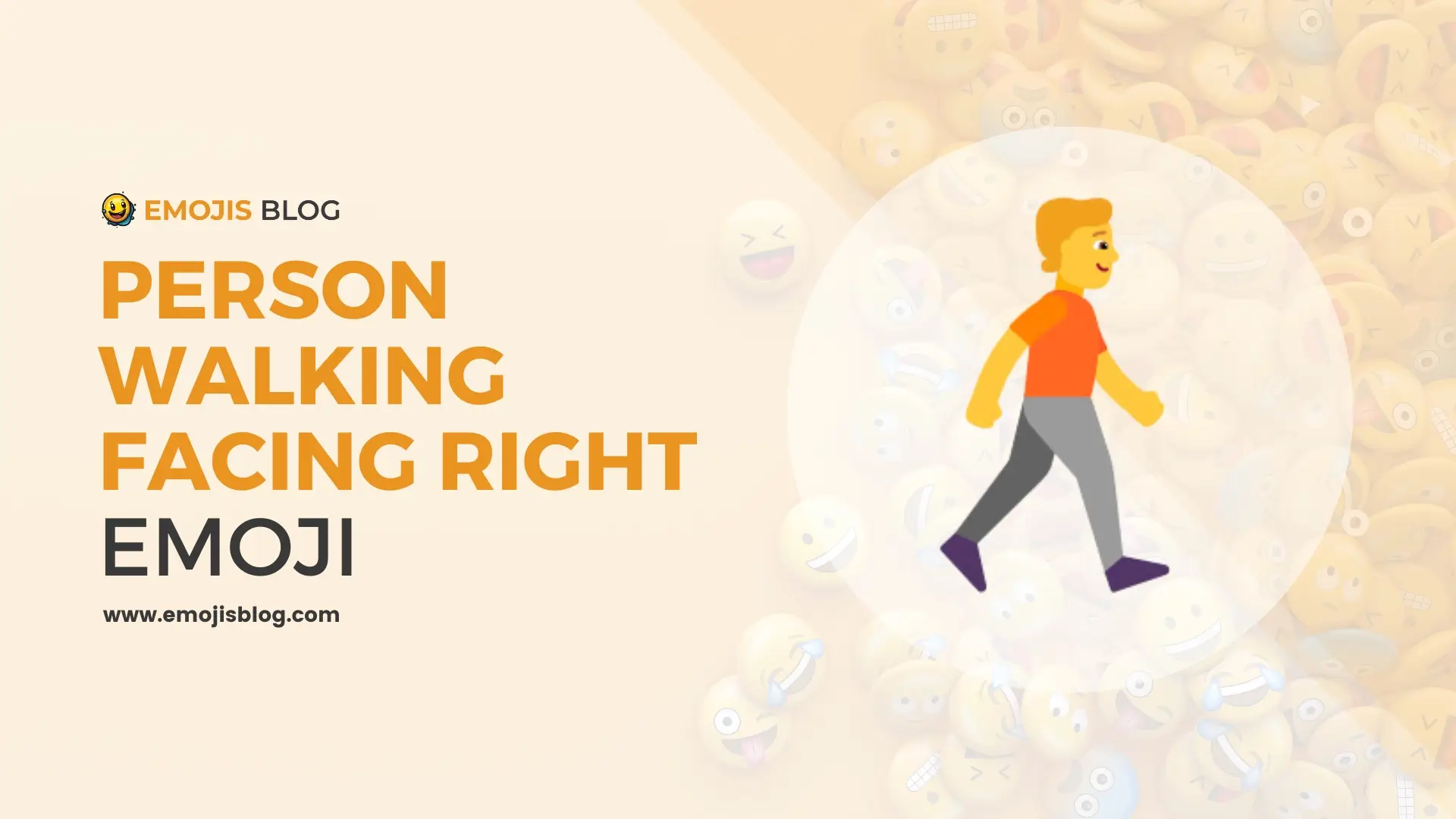 Person Walking Facing Right Emoji