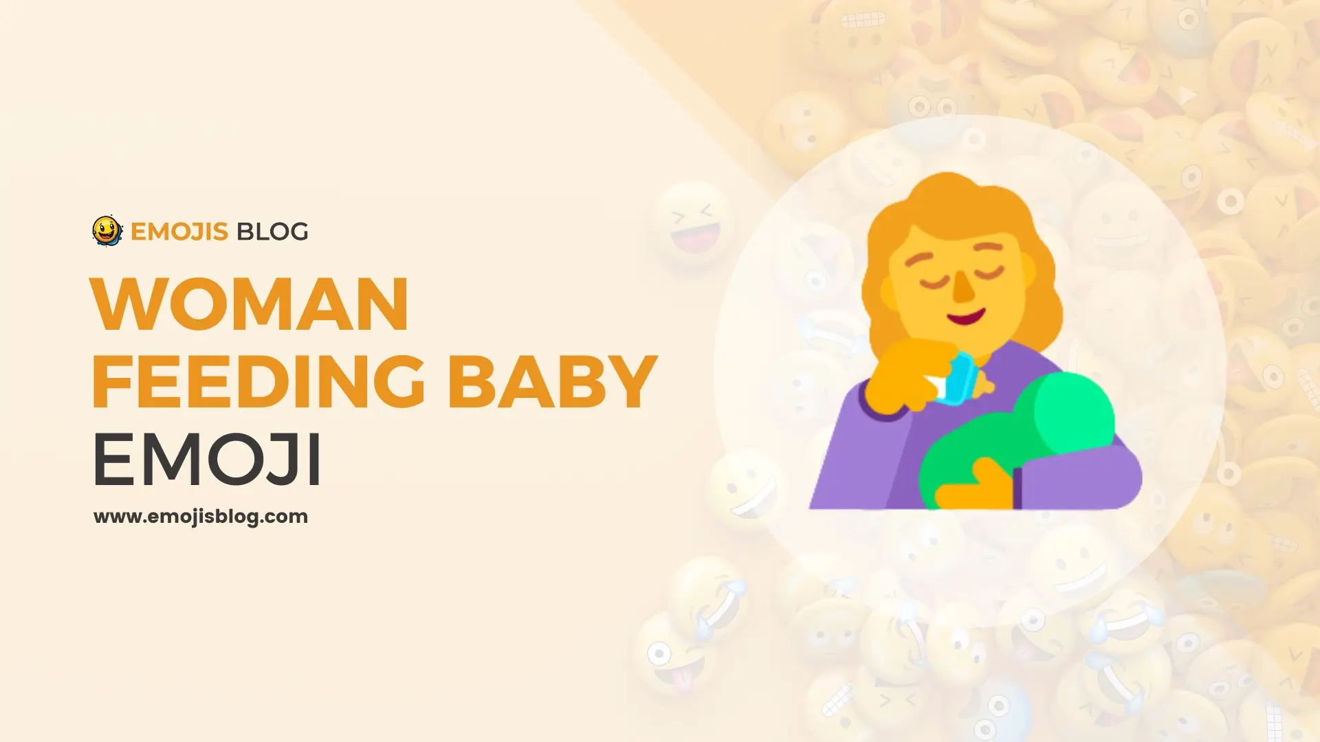 Woman Feeding Baby Emoji