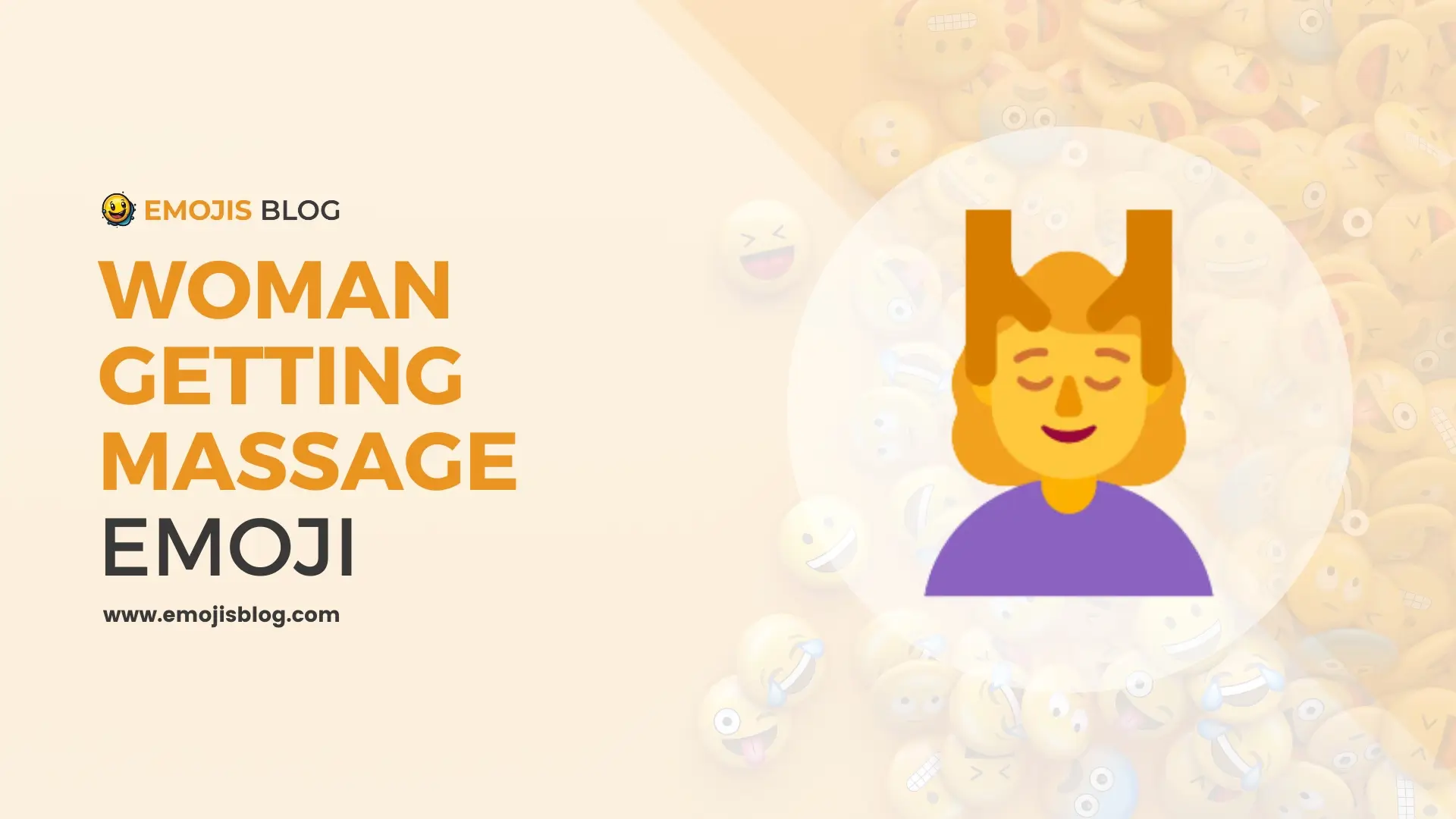 Woman Getting Massage Emoji