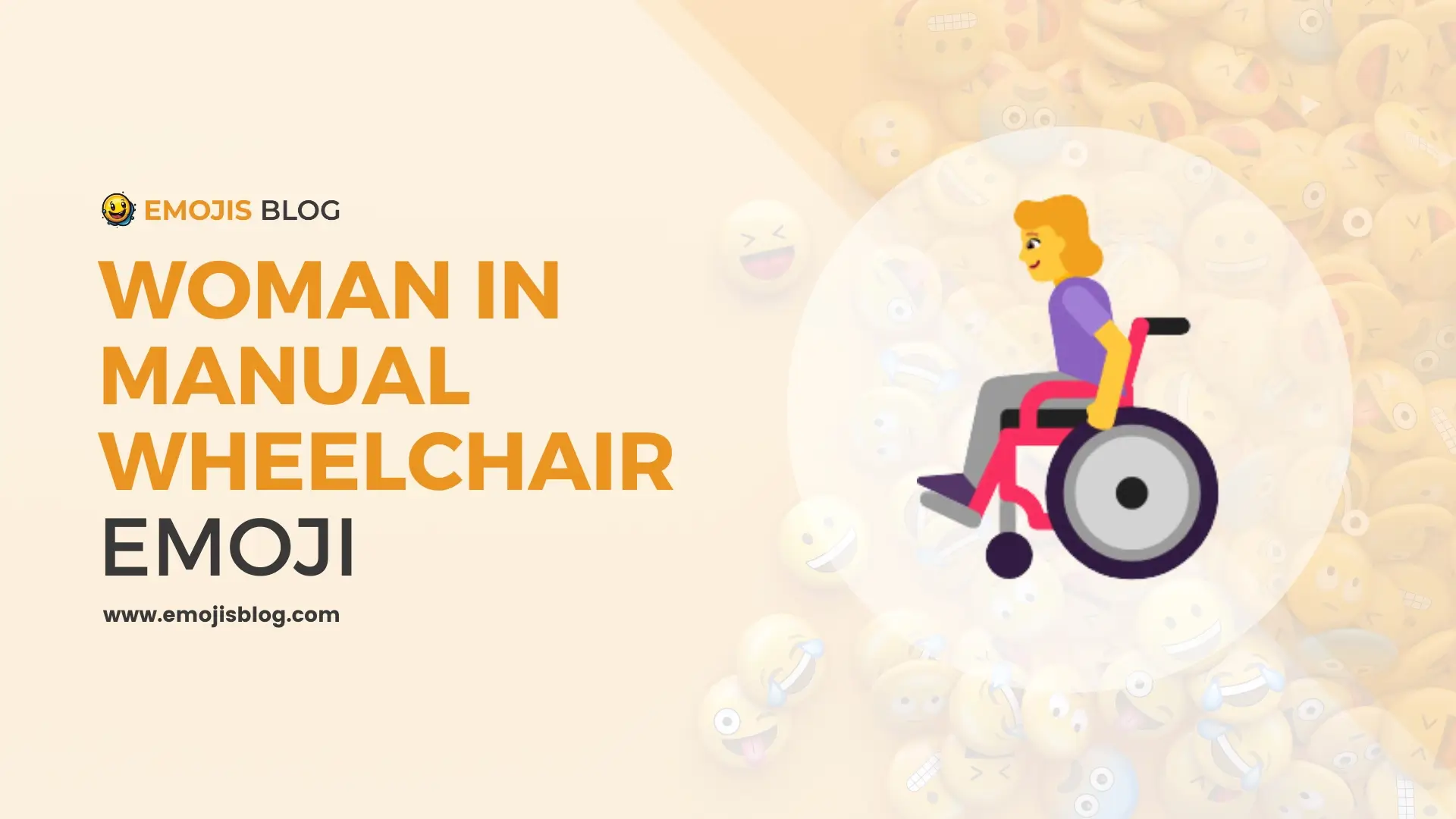 Woman In Manual Wheelchair Emoji