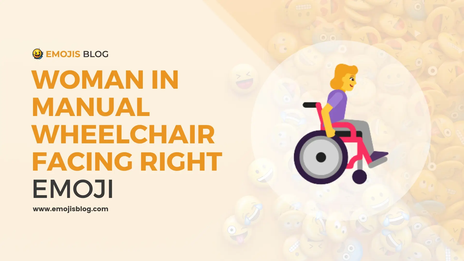 Woman In Manual Wheelchair Facing Right Emoji