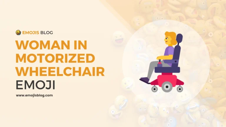 Woman In Motorized Wheelchair Emoji