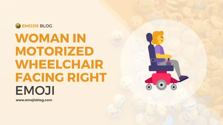 Woman In Motorized Wheelchair Facing Right Emoji