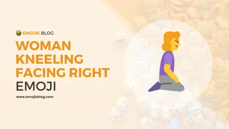Woman Kneeling Facing Right Emoji