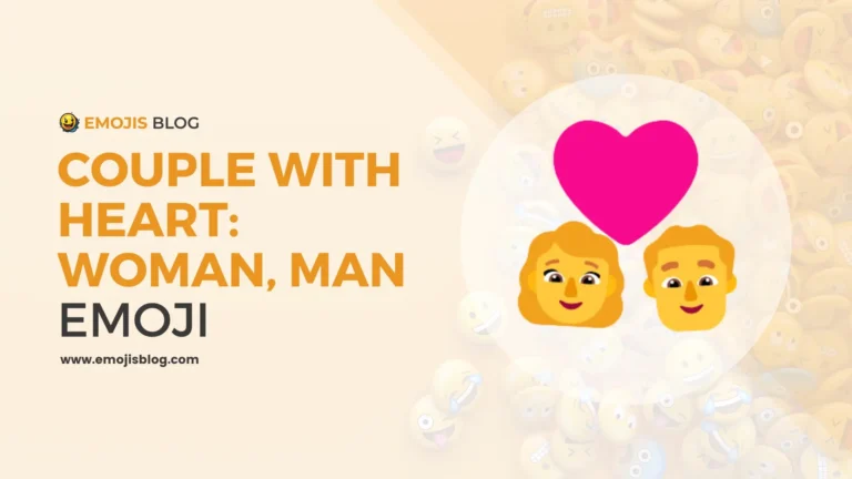 Couple With Heart: Woman, Man Emoji