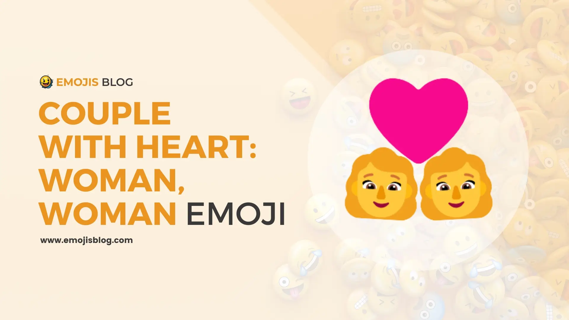 Couple With Heart: Woman, Woman Emoji