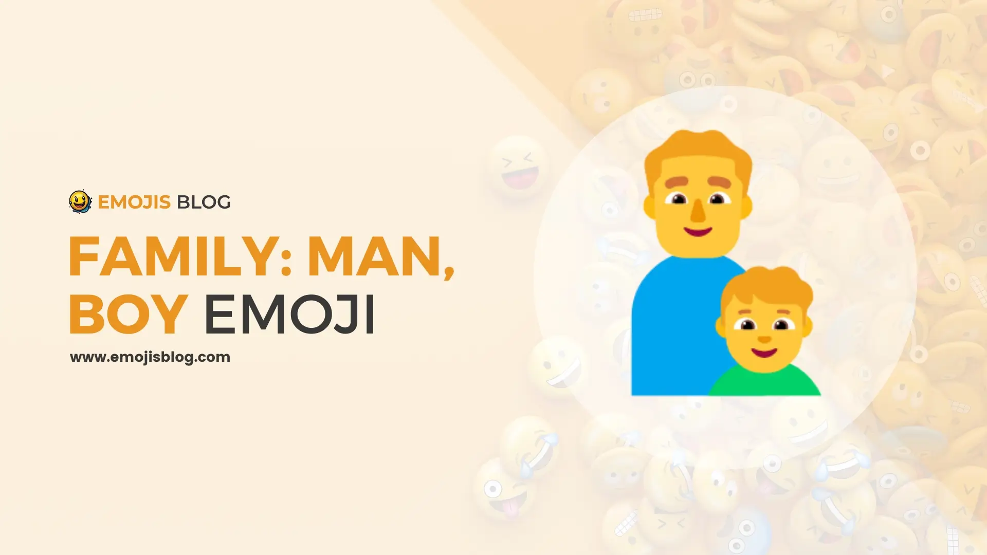 Family: Man, Boy Emoji
