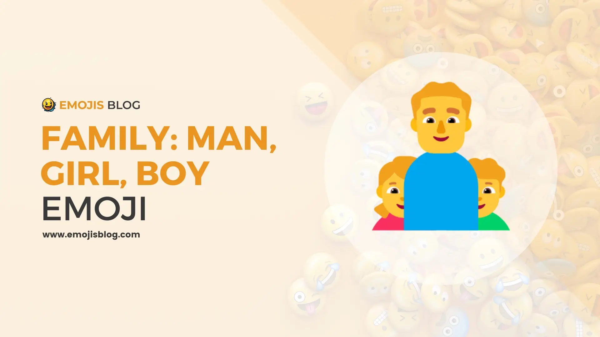 Family: Man, Girl, Boy Emoji