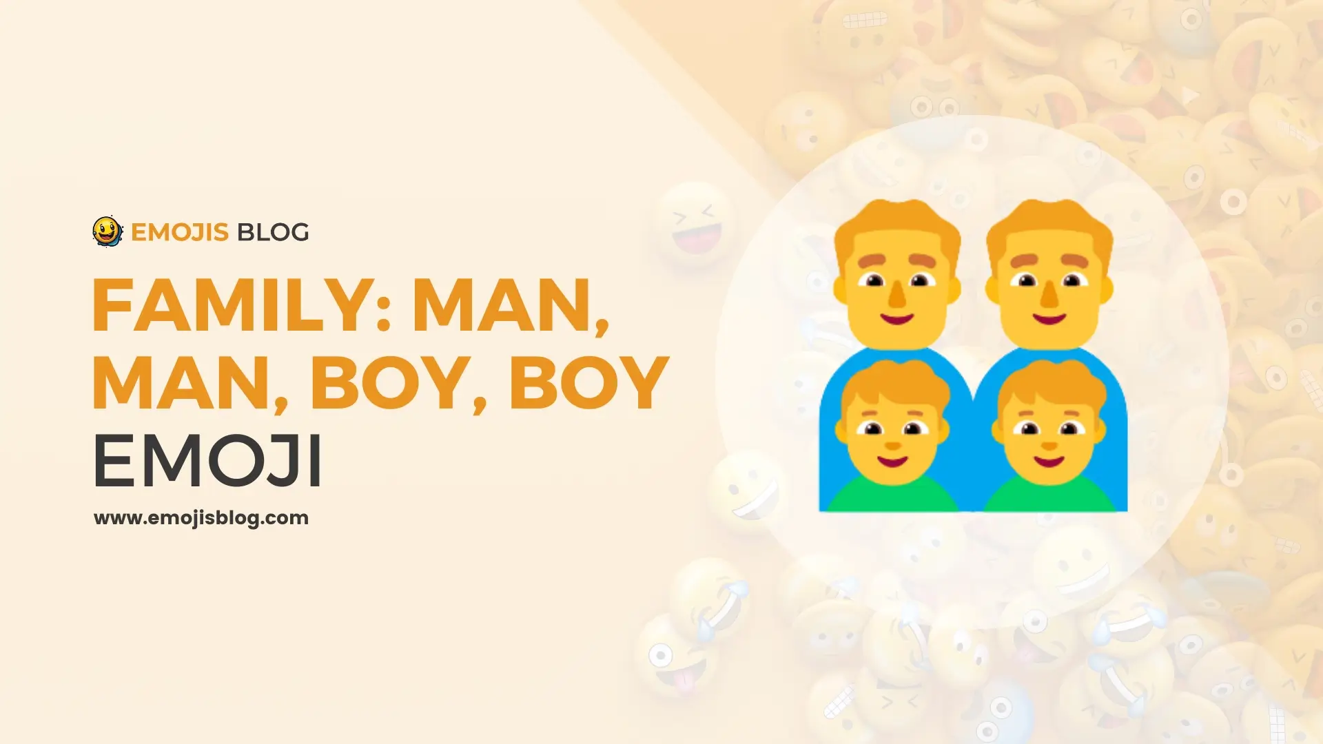 Family: Man, Man, Boy, Boy Emoji