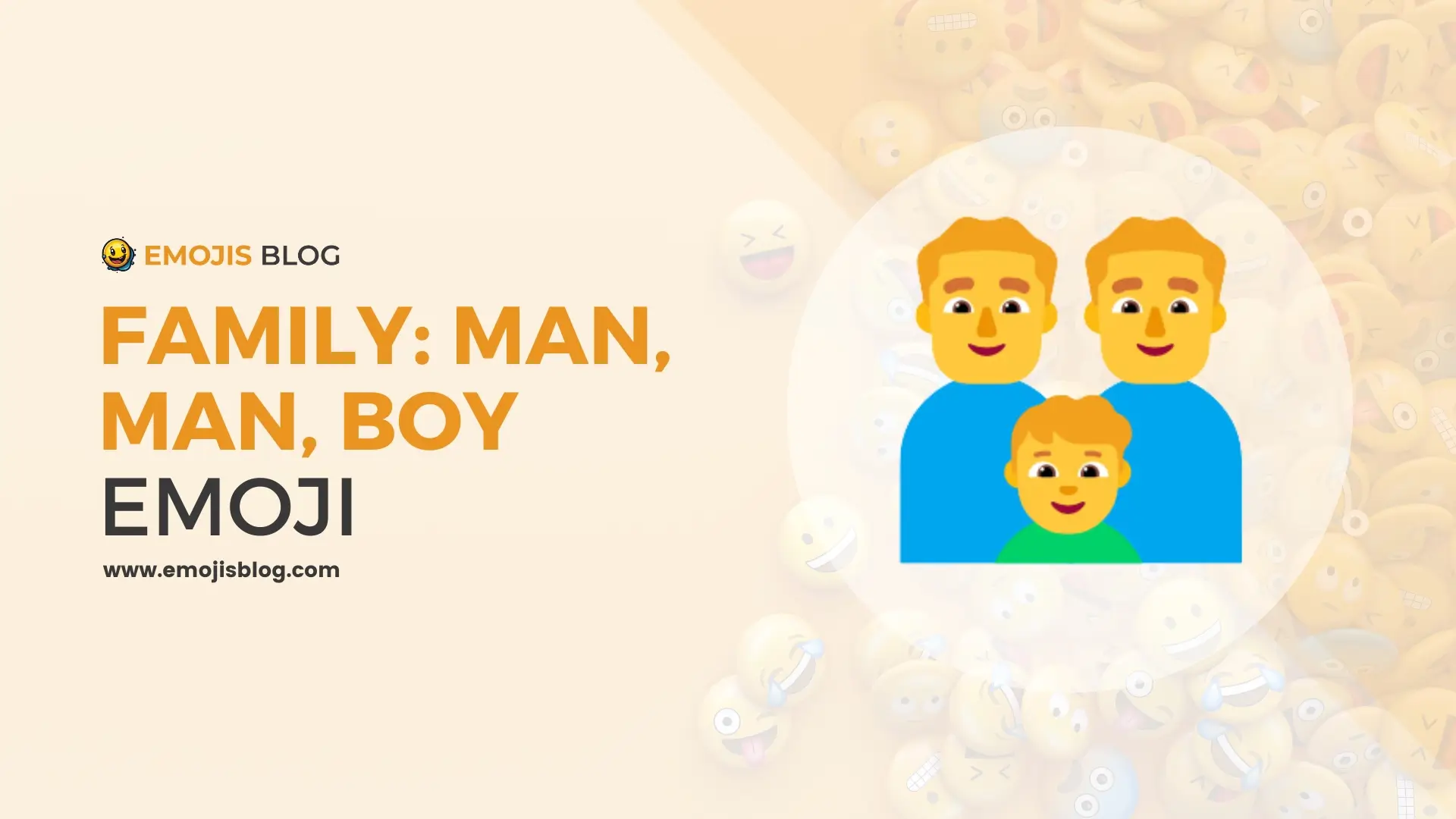 Family: Man, Man, Boy Emoji