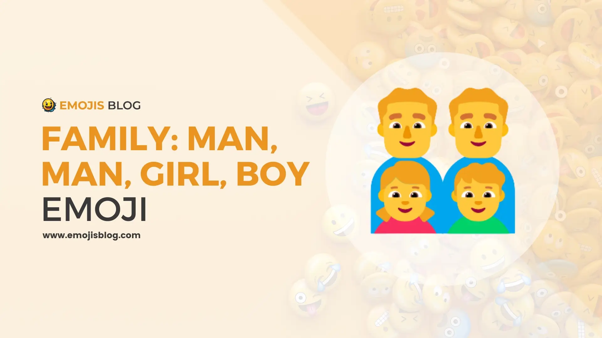 Family: Man, Man, Girl, Boy Emoji