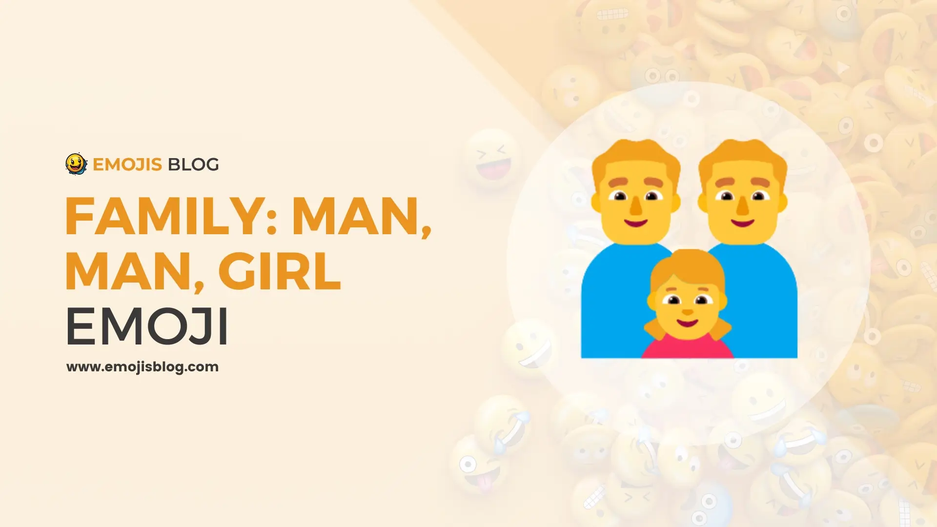Family: Man, Man, Girl Emoji