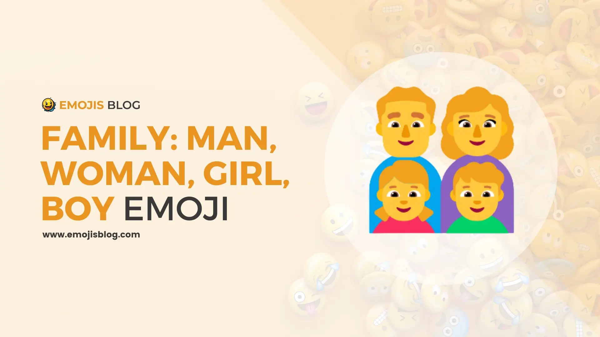Family: Man, Woman, Girl, Boy Emoji